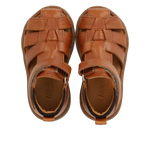 (0575-201) Starter sandal with velcro closure cognac