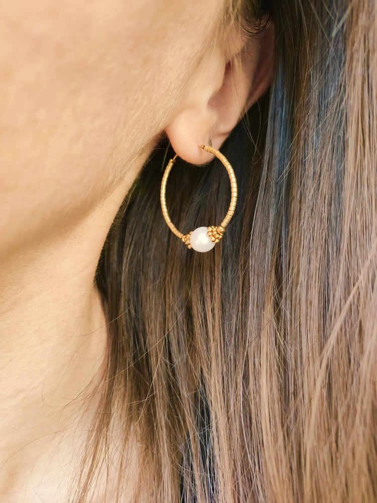 NAÏADE hoop earrings