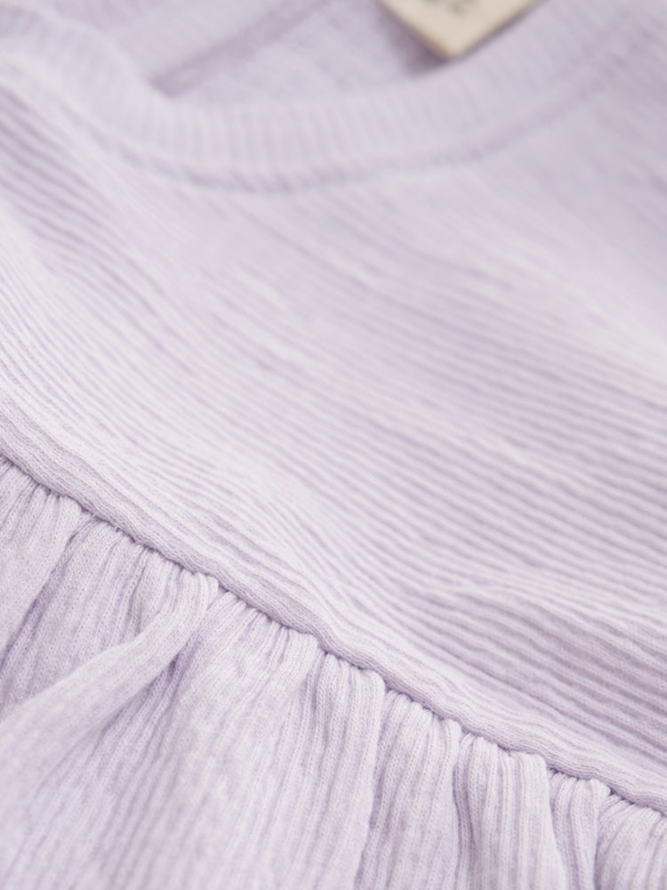 T-Shirt SS - Frill lilac