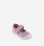 (136605) Children's canvas trainers velcro - Petalo