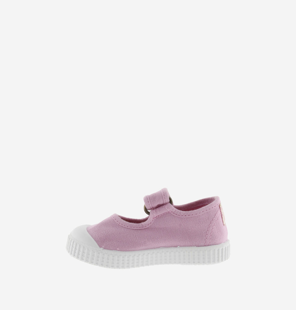 (136605) Children's canvas trainers velcro - Petalo