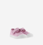 (136605) Children's canvas trainers velcro - Petalo