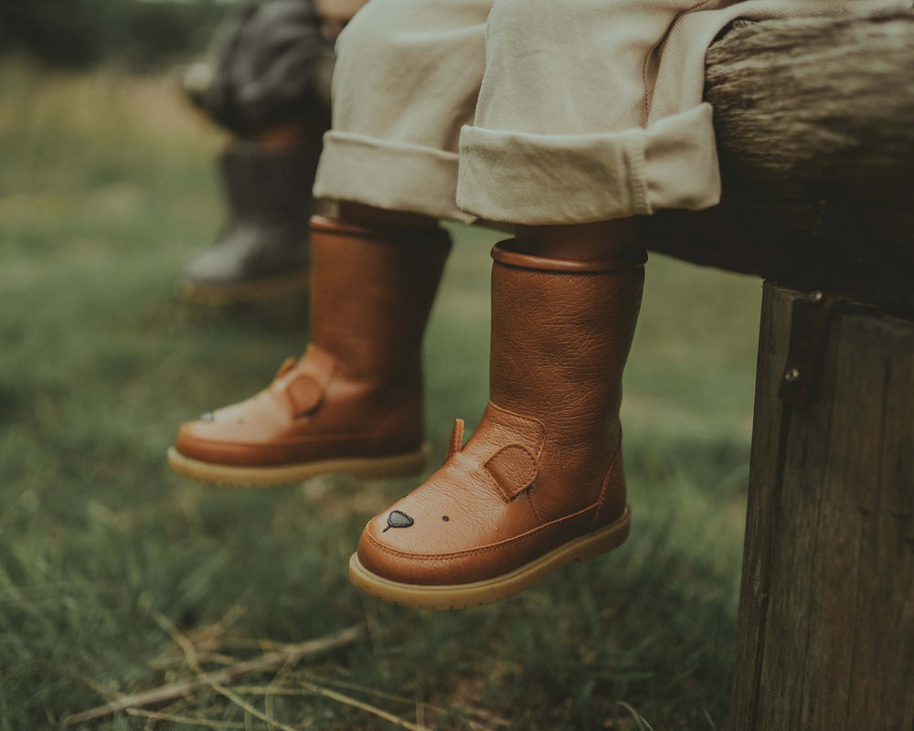 Wadudu Classic Boots | Bear | Cognac Leather (2022001)