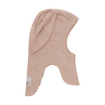 (460208) Balaclava Ears Wool Rib - Mahogany Rose