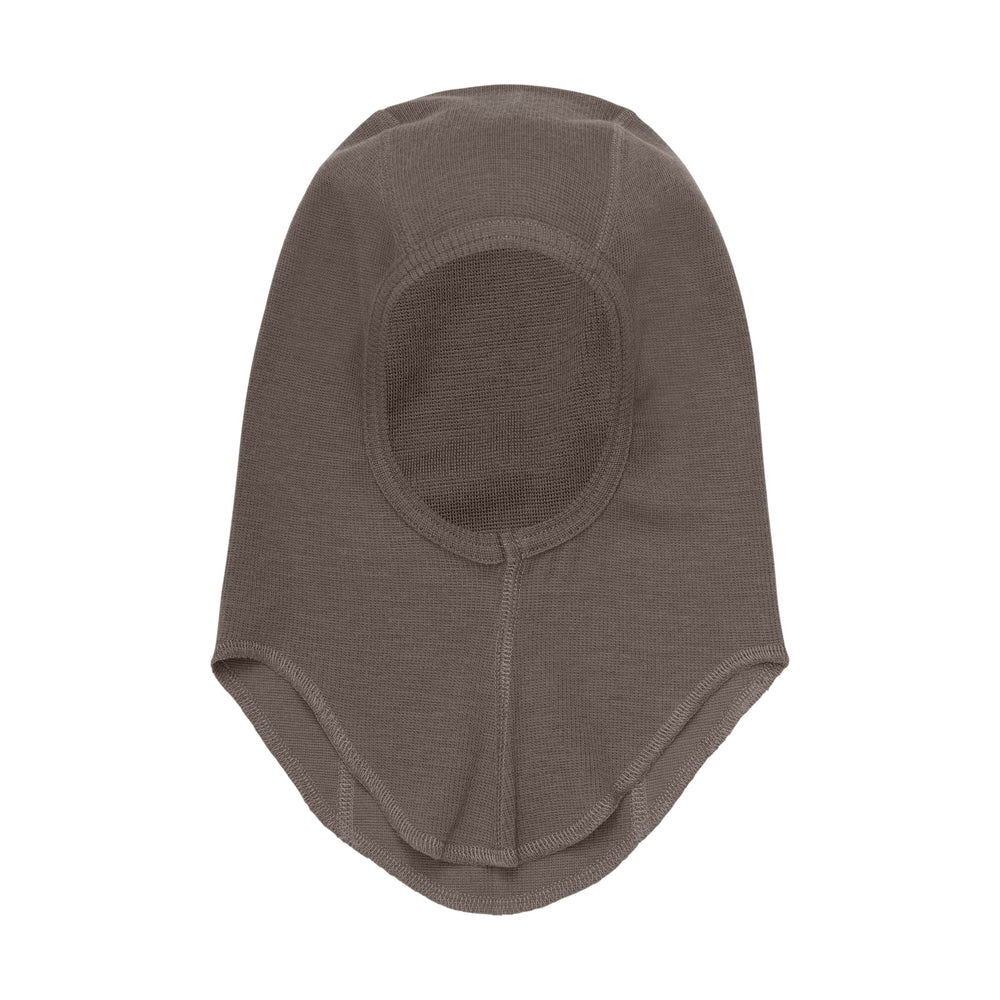 (460210) Balaclava Wool Rib - Brown Melange