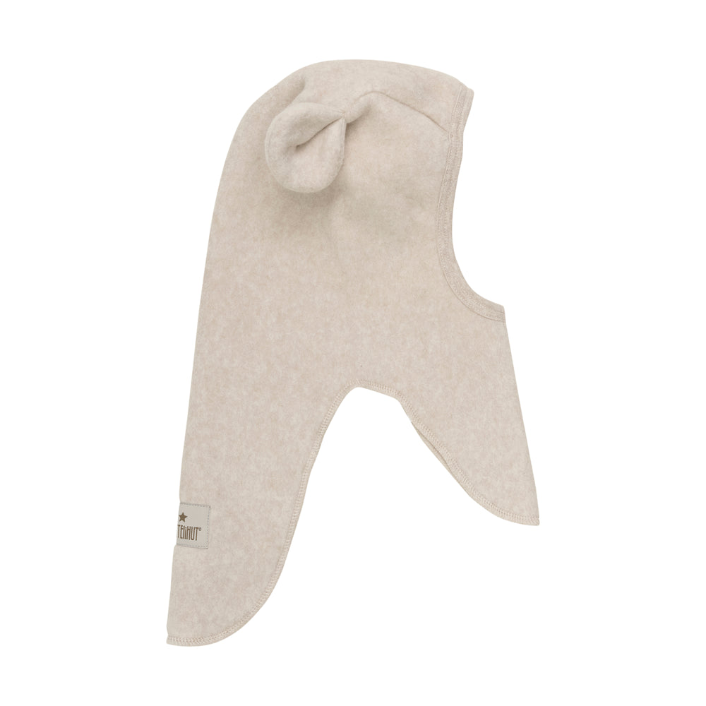 (460214) Balaclava Ears Cotton Fleece - Camel Melange