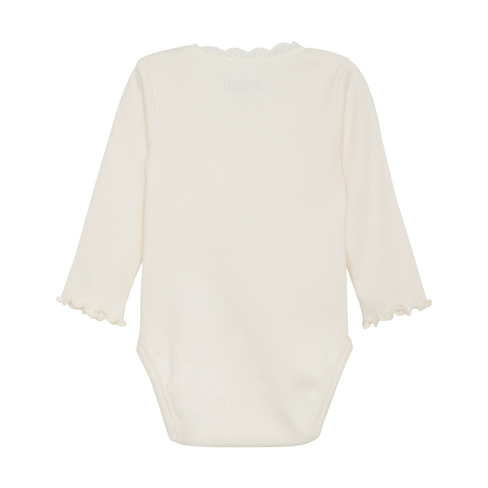 Long sleeve bodysuit 'Body LS Rib - Eggnog'