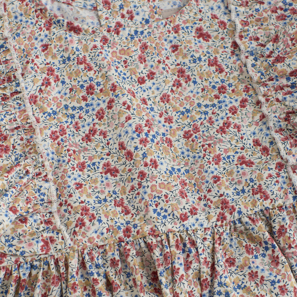 Dress SS in Liberty Fabric - Serpia Rose