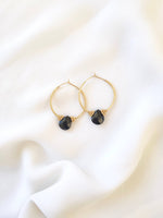 OLYMPE hoop earrings: Goldstone