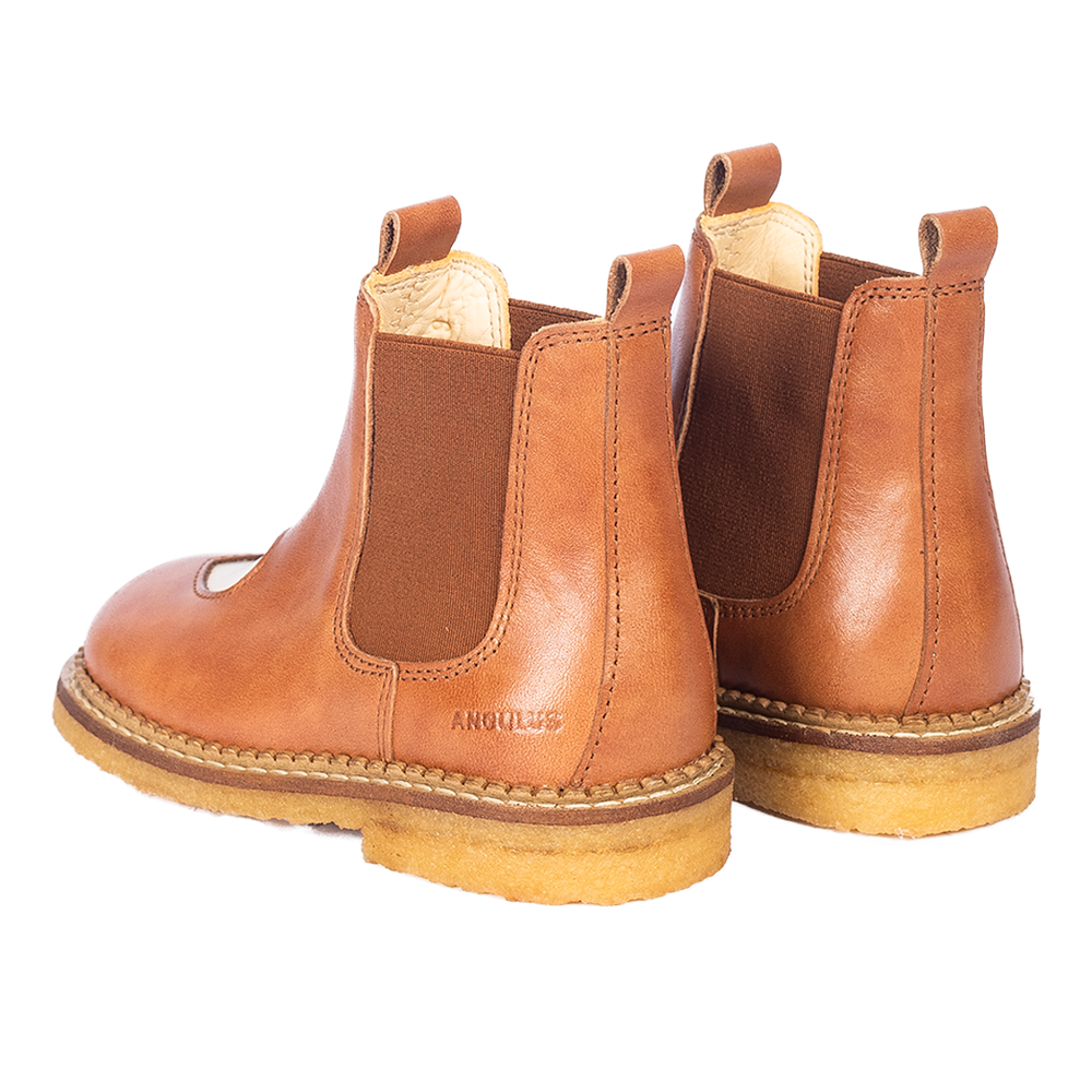 Chelsea boots with heart - Tan/Buttermilk/Cognac