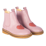 Chelsea boots with heart - Pink