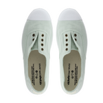 (106623) Women's canvas trainers with elastic - Melon