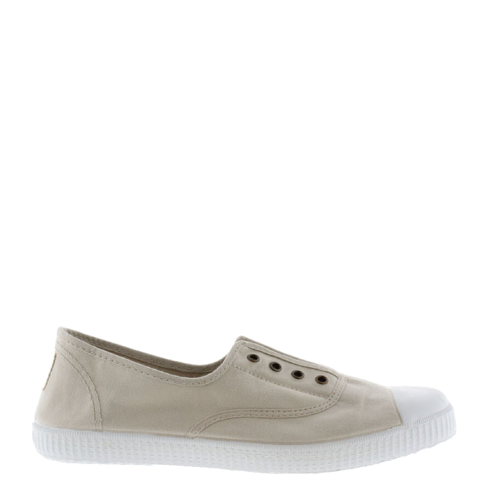 (106623) Women's canvas trainers with elastic - Hielo