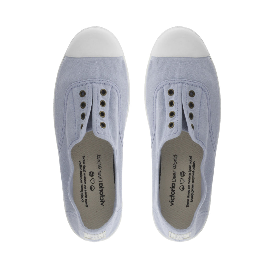 (106623) Women's canvas trainers with elastic - Nube