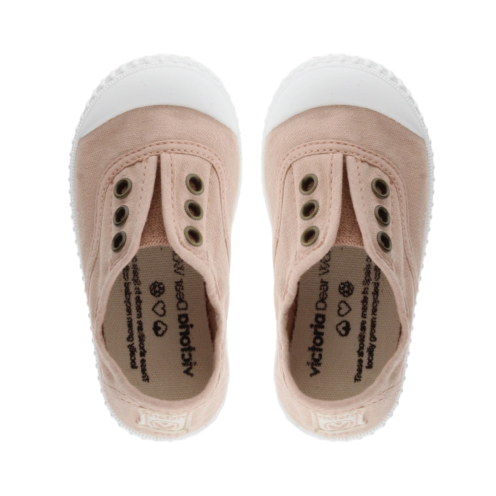 (106627) Children's canvas trainers with elastic - Ballet