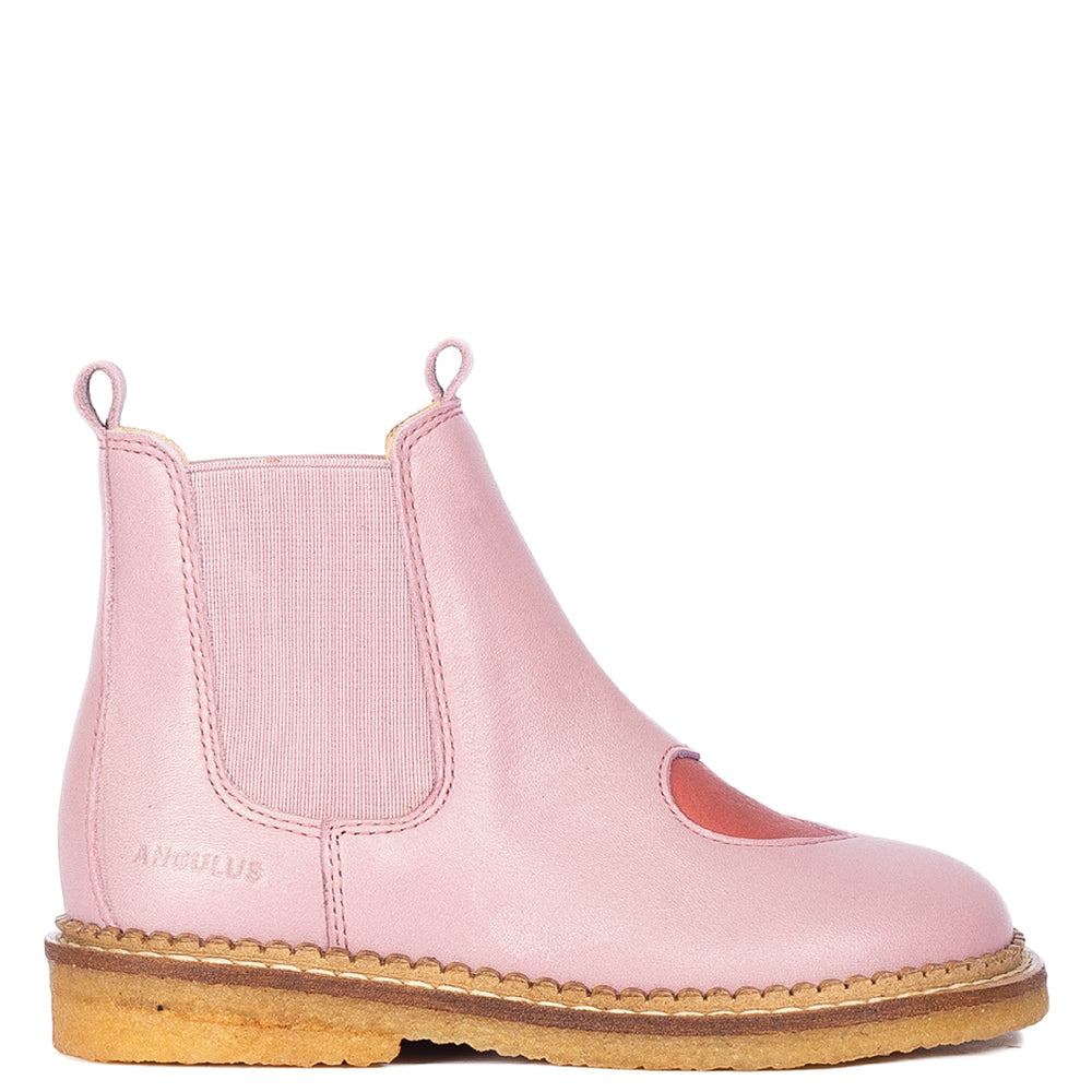 Chelsea boots with heart - Pink