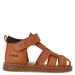 (0575-201) Starter sandal with velcro closure cognac