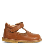 (3267-101) Classic mary janes cognac