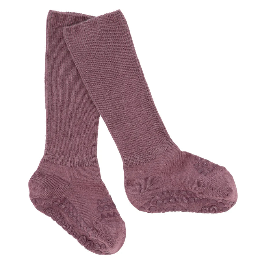 Anti-slip BAMBOO socks - Misty Plum