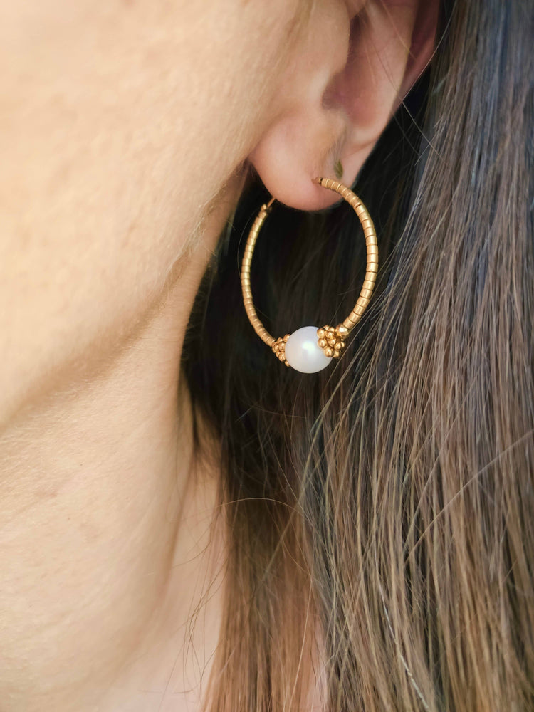 NAÏADE hoop earrings