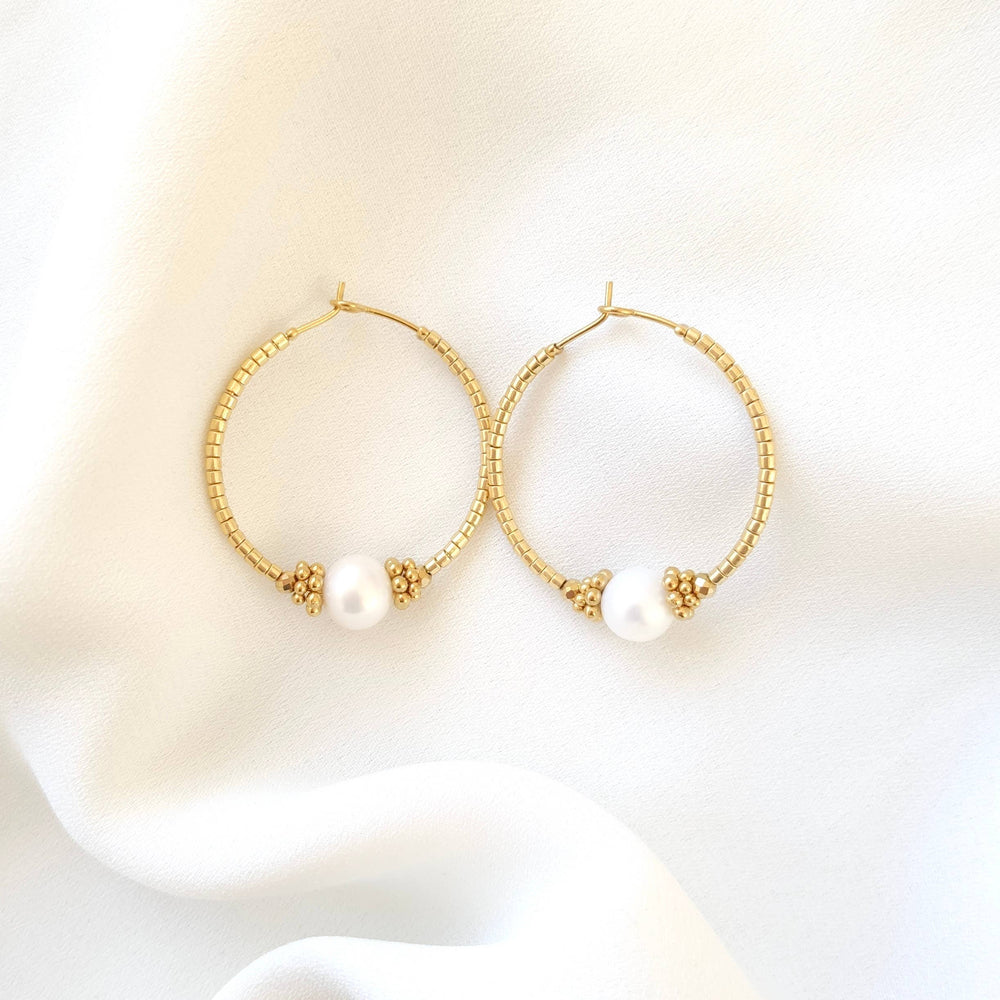 NAÏADE hoop earrings