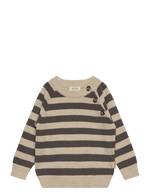 O-Neck Knit Light Sweater - Dark oak