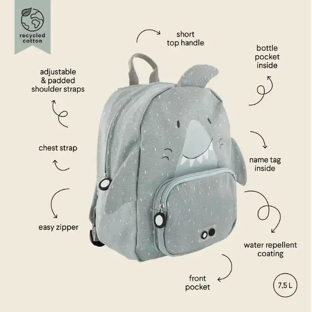 Backpack Trixie baby Mr. Shark