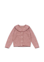 Holiday Knit Cardigan Mello Rose