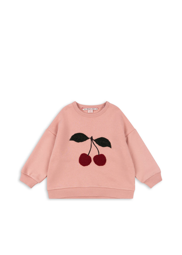 (KS102024) Lou Terry Sweat Shirt OCS - Mellow Rose