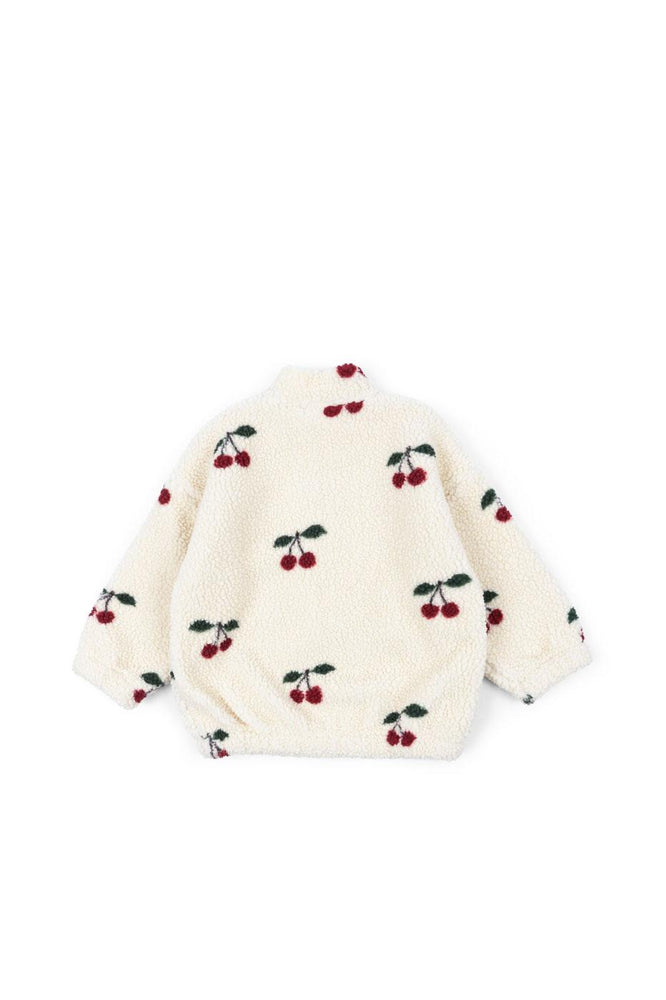 JODY TEDDY JACKET GRS - Cherry