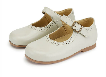 Diana Velcro Mary Jane Shoe Vanilla Leather