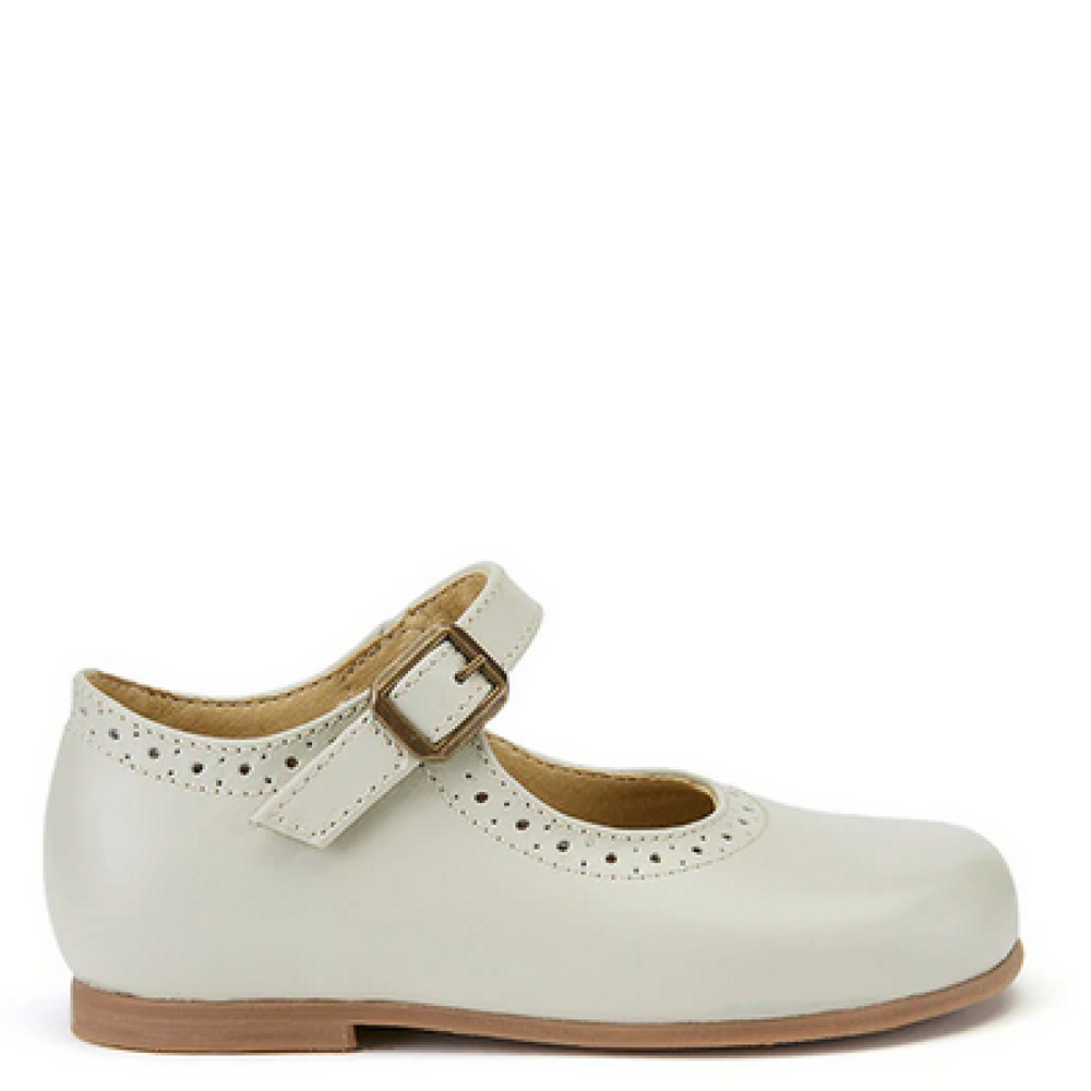 Diana Velcro Mary Jane Shoe Vanilla Leather