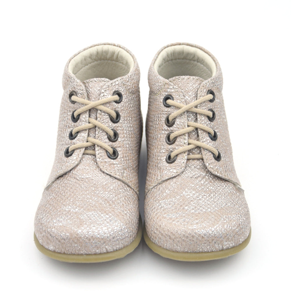 (2410A-1)  Emel first shoes brown silver - MintMouse (Unicorner Concept Store)