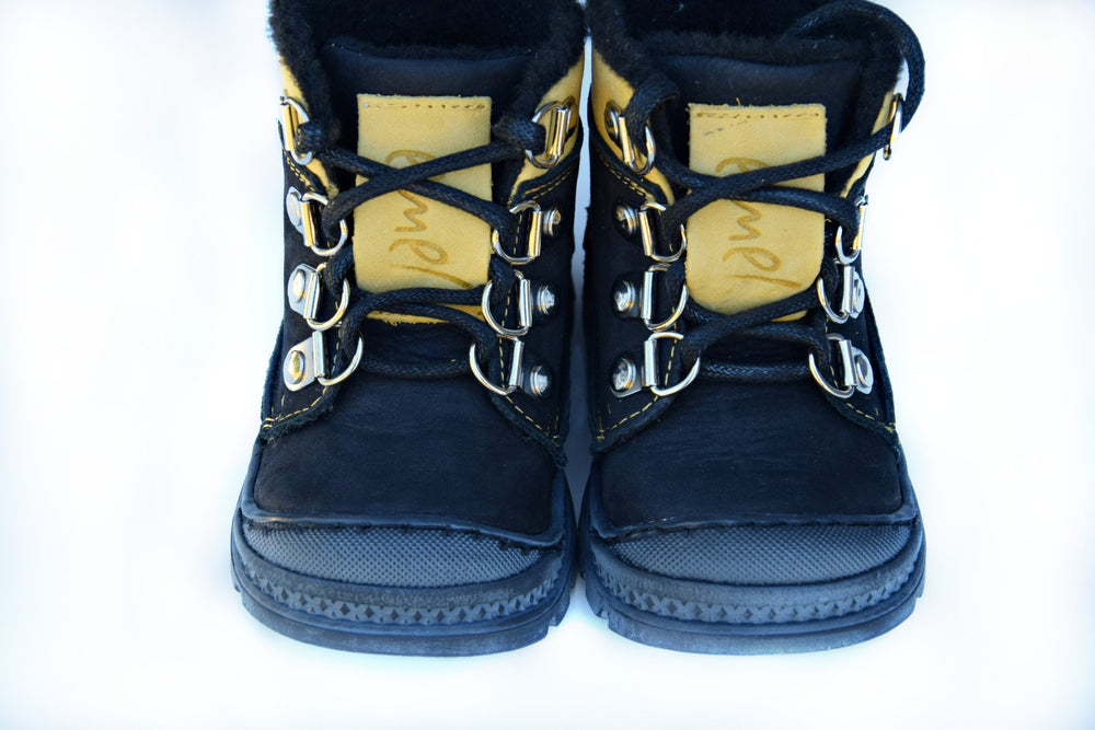 Emel Black Lace Up Winter Boots (1997-9/K) - MintMouse (Unicorner Concept Store)