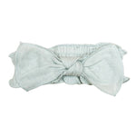 Organic muslin smocked headband - Green Tea