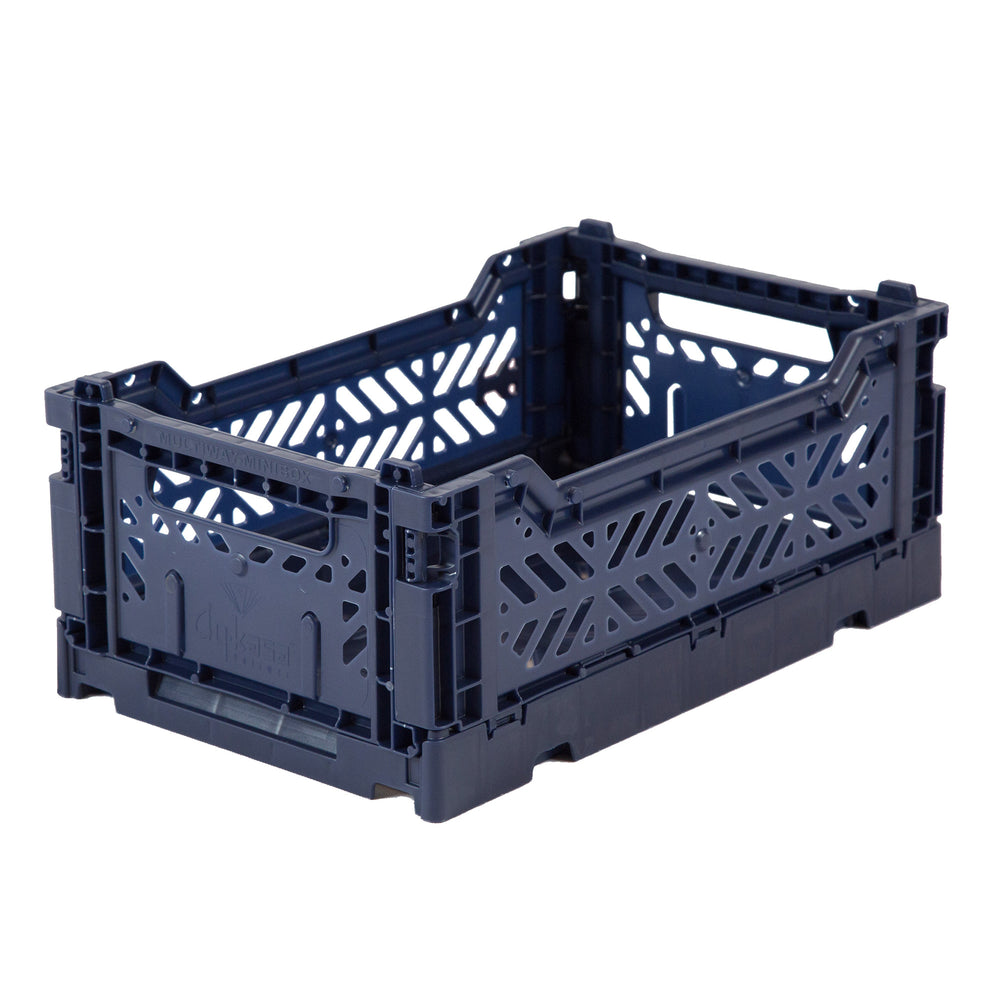 Folding crate Minibox - Navy